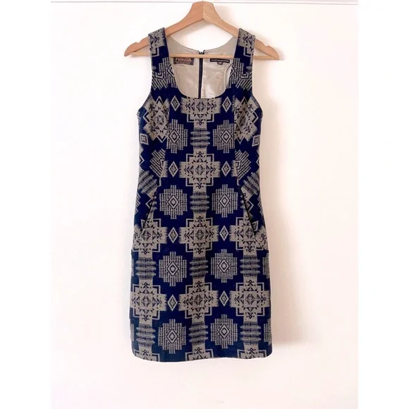 pendleton silk dress Pendleton Dress Womens 4 Silk Brown Tan